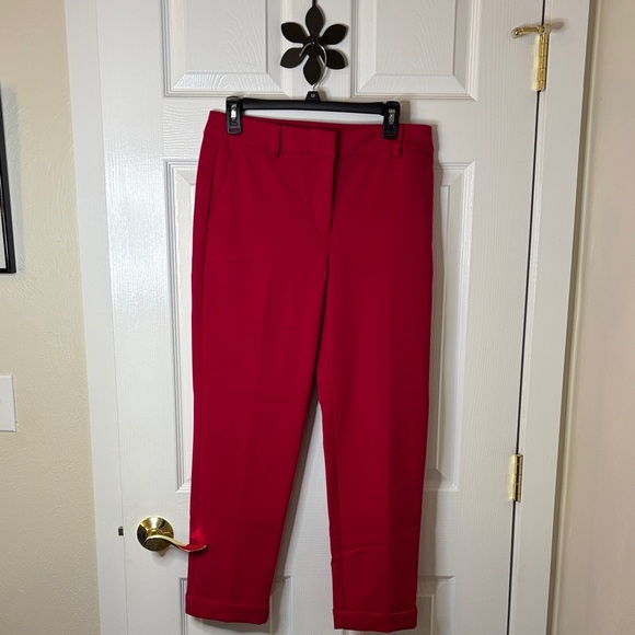 Loft Red and Black Women's Pants Bundle of 2 The Devin Slim Size 6 - Picture 2 of 13
